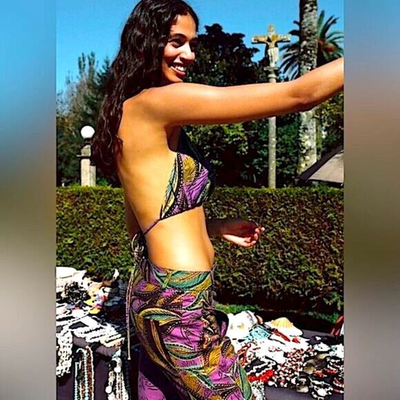 Zara Linen Set 2-Piece Halter Top & Pants Size S • NEW WITH TAG • - Picture 7 of 14